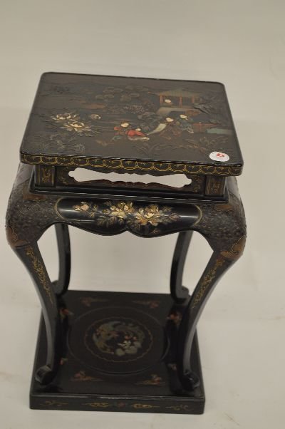 2 SMALL CHINESE PLANT STANDS; 22257, 22260 (1 of 3)