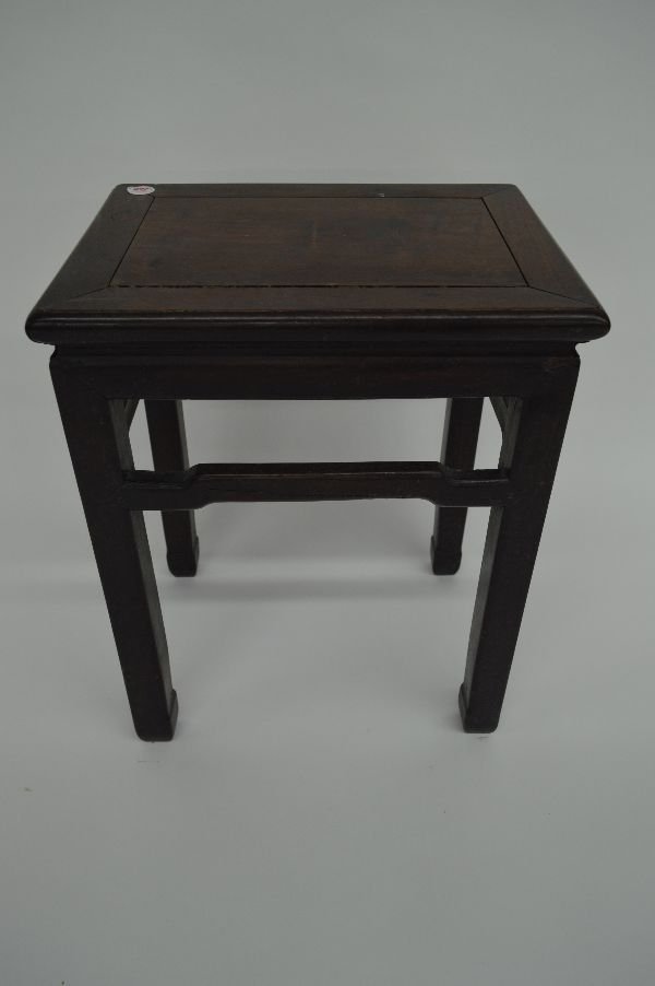 CHINESE HARDWOOD LOW STAND 21" X 12" X 16" (1 of 3)