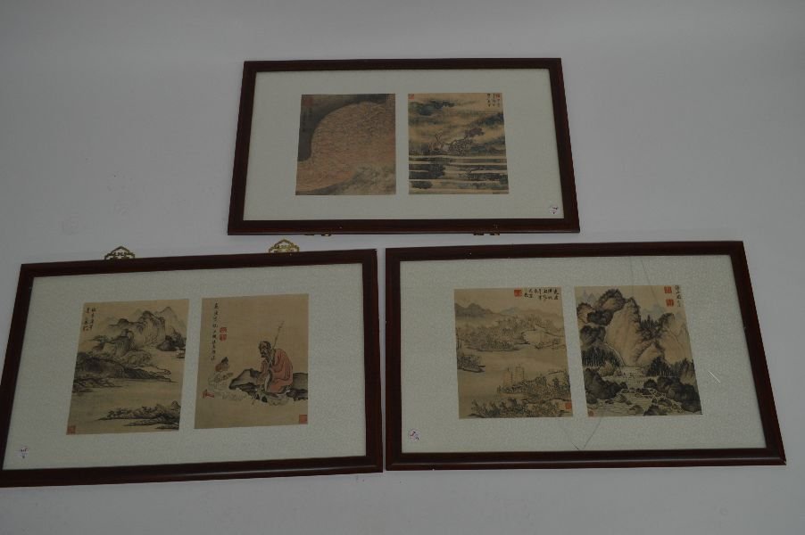 3 WATER COLOR PAINTINGS 32" X 18" (1 of 4)