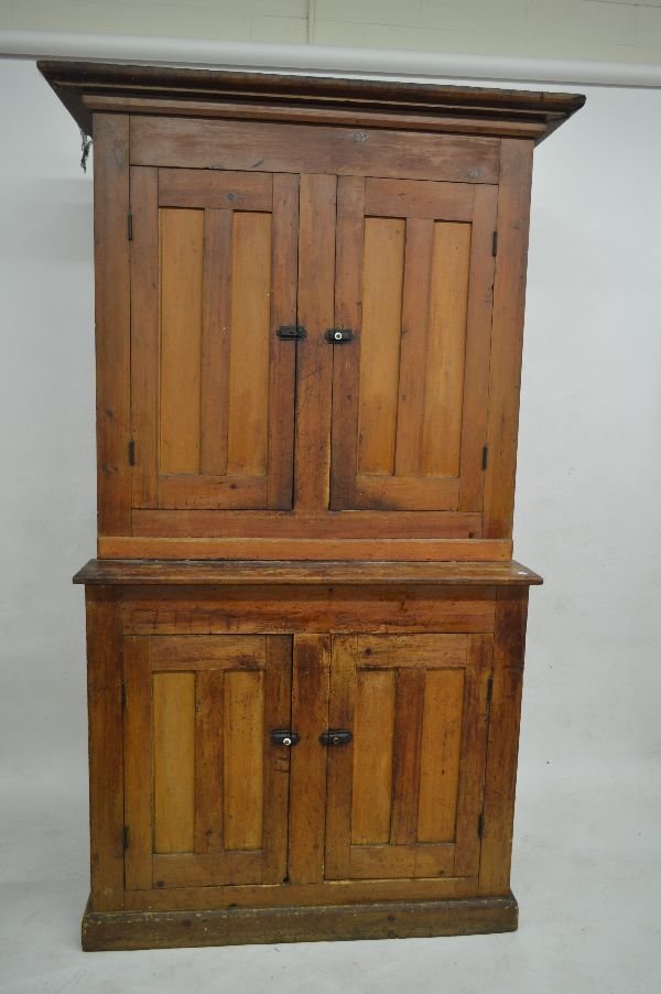 LARGE COUNTRY STEP BACK CUPBOARD 90"T X 47" W X 22" D (1 of 3)