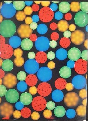 MICHAEL COLAVITO OP ART PRINT ON PAPERBOARD "BUBBLES" (1 of 2)