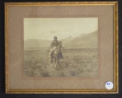 VINTAGE FRED HARVEY PHOTOGRAPH OF NATIVE AMERICAN CIRCA (1 of 2)