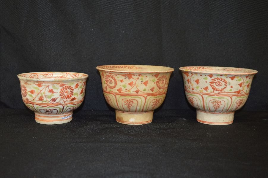 3 PHILLIPINO PALAWAN NESTING BOWLS 6 3/4" AND SMALLER (1 of 4)