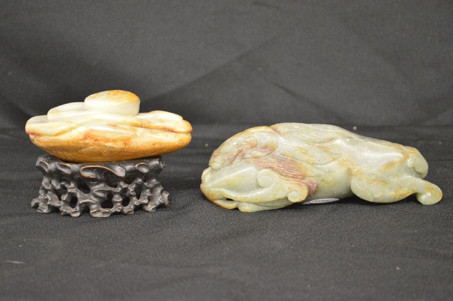 2 CARVED STONE FIGURES 6" AND SMALLER (1 of 2)