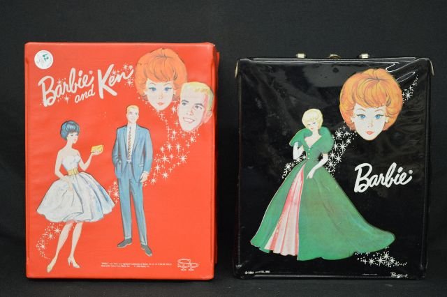 BARBIE AND KEN DOLLS , CASES AND CLOTHES: BARBIE AND KEN DOLLS , CASES AND CLOTHES