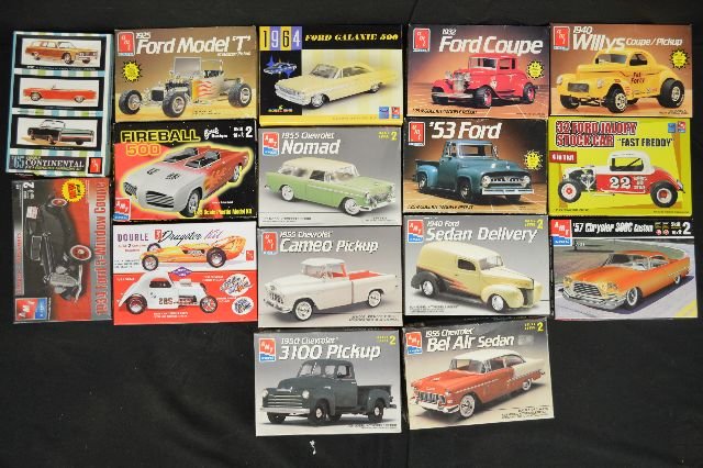 20 AMT UNMADE MODEL HOT RODS/MUSCLE CARS MOSTLY: 20 AMT UNMADE MODEL HOT RODS/MUSCLE CARS MOSTLY 80'S-90'S