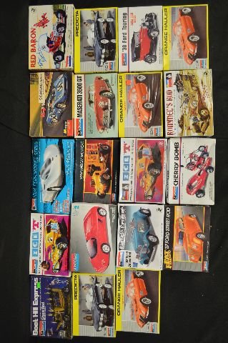 20 MONOGRAM UNMADE MODEL HOT RODS/MUSCLE CARS MOSTLY: 20 MONOGRAM UNMADE MODEL HOT RODS/MUSCLE CARS MOSTLY 80'S-90'S