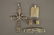 ANTIQUE STERLING SILVER CRUCIFIX WITH STERLING REPOUSSE
