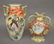 2 LARGE HAND PAINTED ROYAL NIPPON VASES; 12" AND
