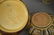 3 ROSEVILLE POTTERY PIECES AND ONE WELLER PIECE; 10.5"D - 2