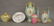7 HAND PAINTED AND ENAMEL NIPPON PORCELAIN VASES,