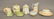 8 HAND PAINTED LIMOGE CRACKER JARS, PANCAKE SEVER, ETC