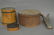 EARLY AMERICAN WOODENWARE SHAKER BOX, FIRKIN, ETC