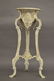19TH C. VICTORIAN CAST IRON PLANT STAND WITH MARBLE