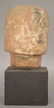 ANCIENT EGYPTIAN REDWARE BUST; 5" - 2
