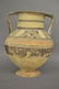ANCIENT DECORATED AMPHORA/VESSEL, EARLY REPAIR TO - 2