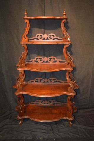 ANTIQUE WALNUT ETAGERE (1 of 2)