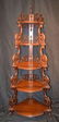 ANTIQUE WALNUT CORNER ETAGERE