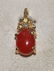 MAUI DIVERS 14K CORAL PENDANT WITH 14K CORAL EARRINGS - 2
