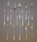 15 FANCY FRANK WHITING SEAFOOD FORKS, ETC; 254GRAMS