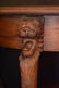 MAHOGANY LAMP TABLE WITH CARVED GRYPHON HEADS - 2