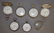2 COIN SILVER RAILROAD POCKET WATCHES AND 4 OTHERS