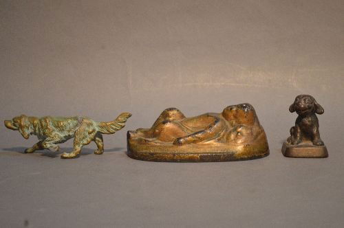 CAST IRON NATIVITY PAPER WEIGHT, VIENNA BRONZE SETTER, (1 of 5)