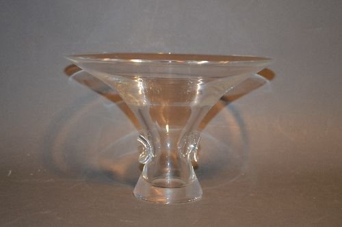 STEUBEN VASE: STEUBEN VASE; 6 1/2"T x 9 1/2"D