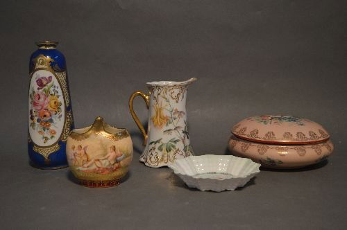 5 PIECES OF FINE PORCELAIN. SHELLEY DISH, EARLY LIMOGES (1 of 10)