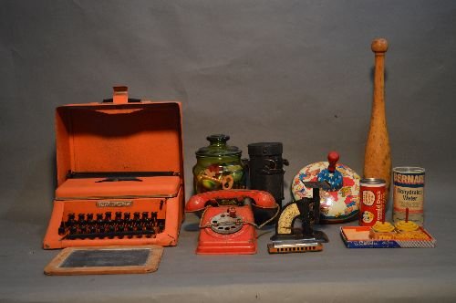 TOY LOT INCLUDING VINTAGE CRACK JACK TOY, ADVERTIZING (1 of 3)