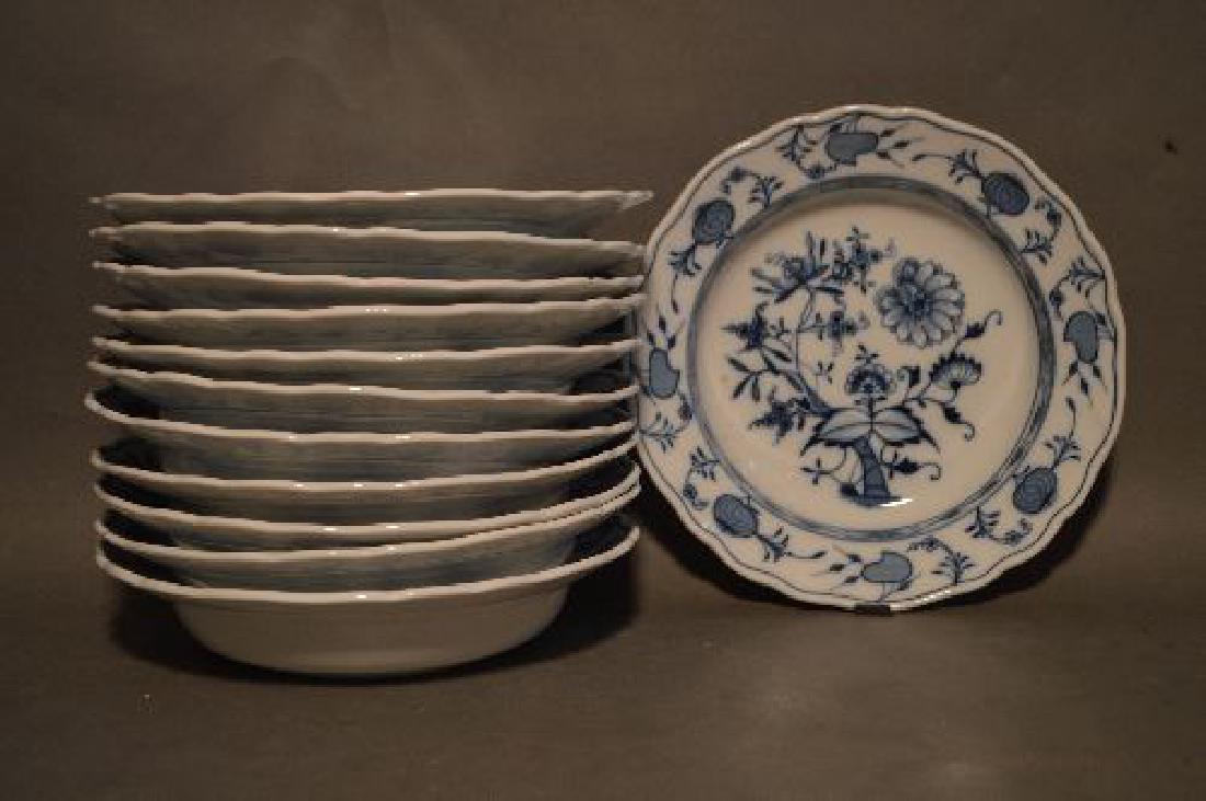 12 MEISSEN 9" BLUE ONION SOUP BOWLS (1 of 3)