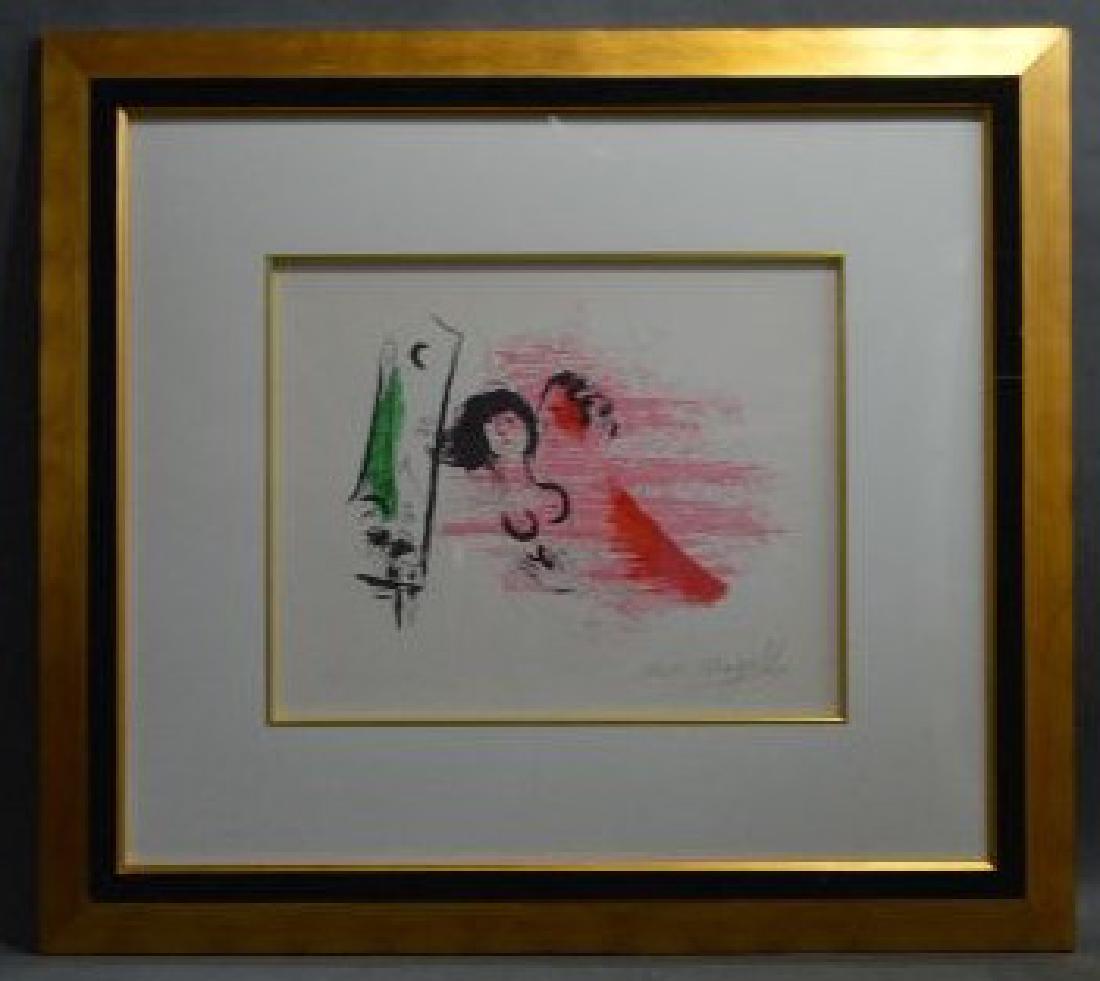 MARK CHAGALL ARTIST'S PROOF PENCIL SIGNED PRINT, "THE (1 of 4)