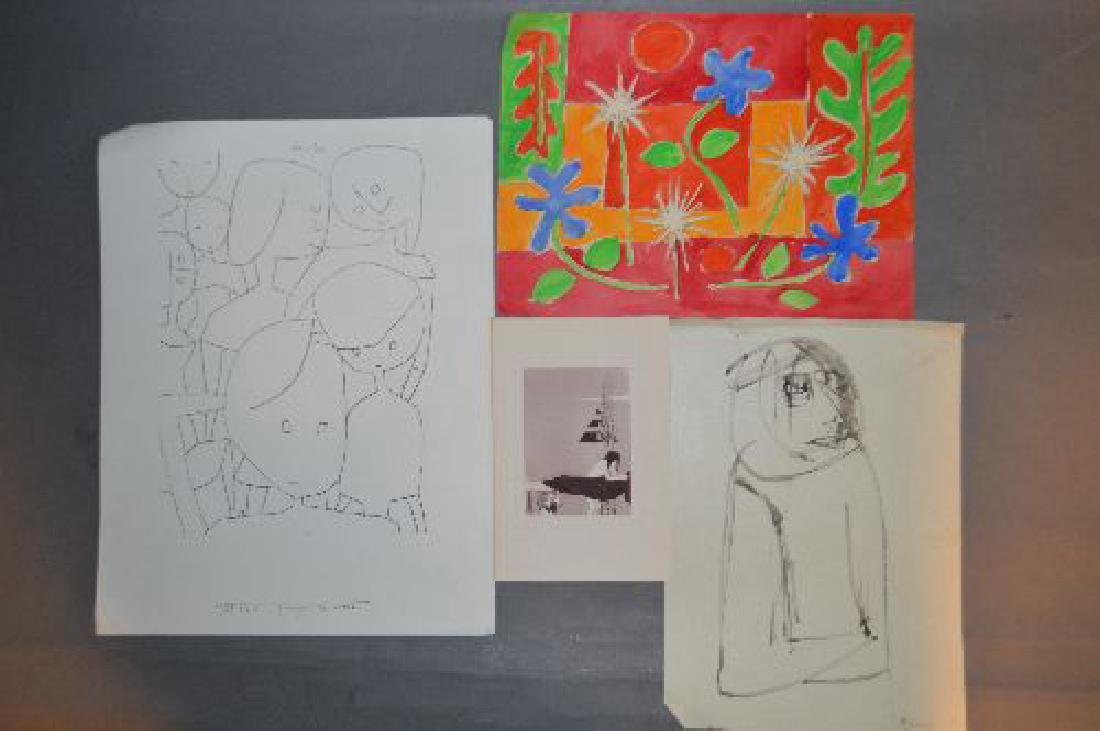 4 CONTEMPORAY ART PIECES, PAUL KLEE, AFTER MATISSE AND: 4 CONTEMPORAY ART PIECES, PAUL KLEE, AFTER MATISSE AND 2 OTHERS, 15"X12 AND SMALLER