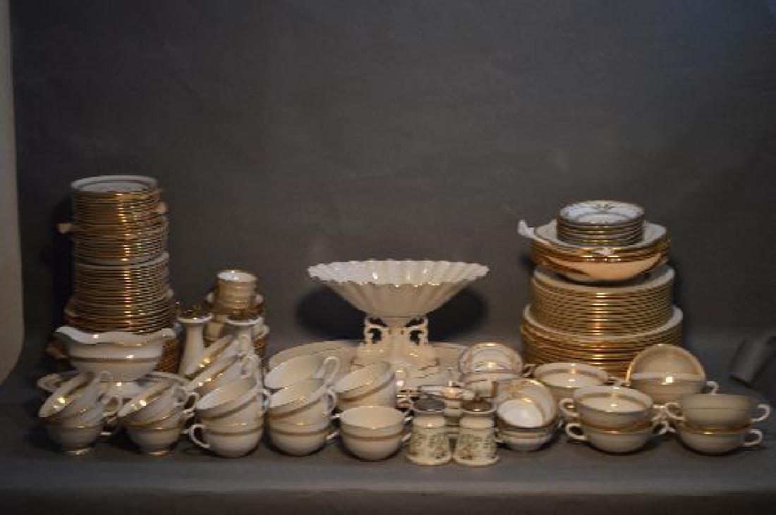 163 PIECE DINNER SERVICE FOR 12 LENNOX IMPERIAL PATTERN (1 of 3)