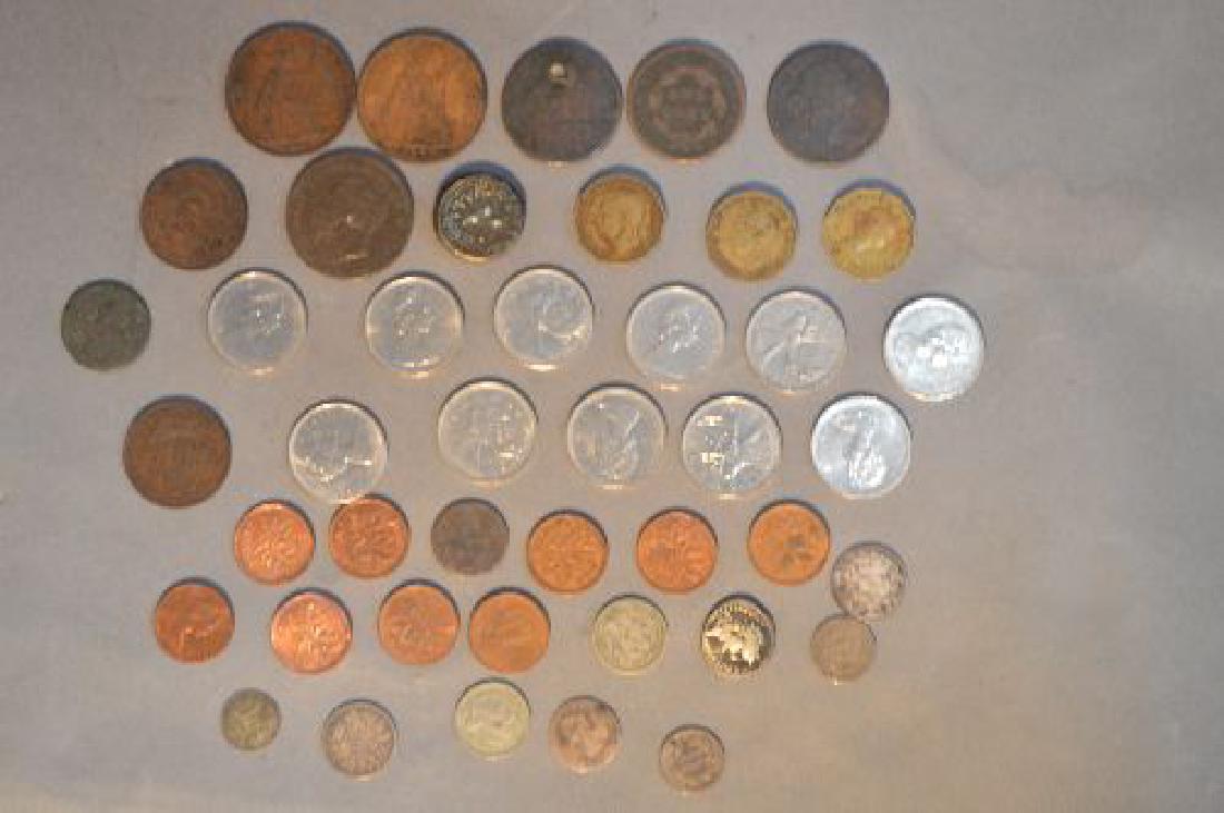 COIN LOT INCLUDES LARGE CENTS (1 of 3)