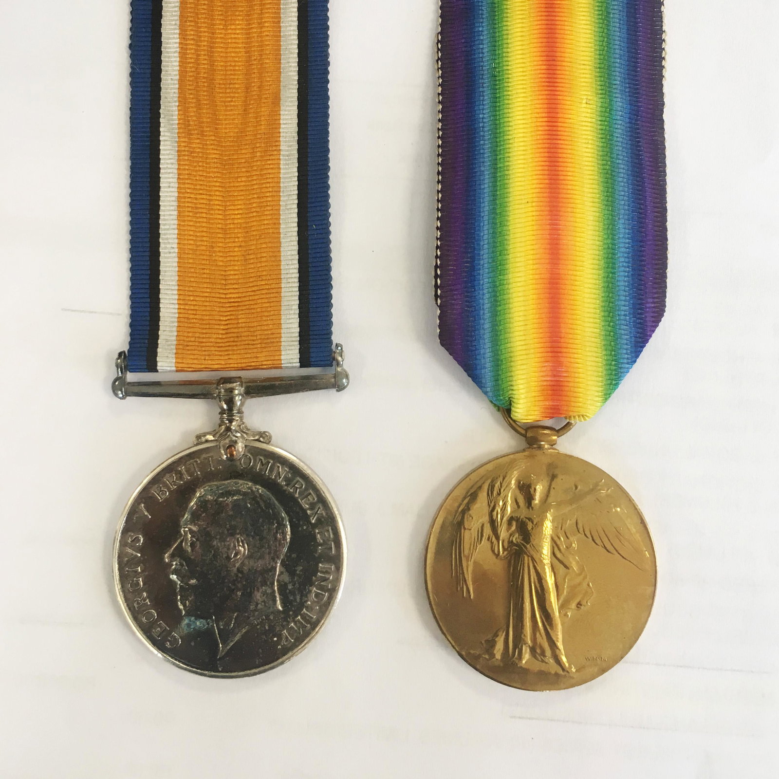 FRANCE AND FLANDERS MEDAL PAIR: FRANCE AND FLANDERS MEDAL PAIR France and Flanders medal pair to Private CC Powell 1st SAI. British War Medal and Bilingual Victory Medal both named to 1st SAI. The 1st SAI brigade served in Egypt and