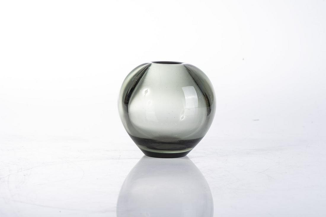 A HOLMEGAARD PER LUTKEN 'RONDO' VASE, CIRCA 1960: A HOLMEGAARD PER LUTKEN 'RONDO' VASE, CIRCA 1960 Engraved factory mark and designer monogram
