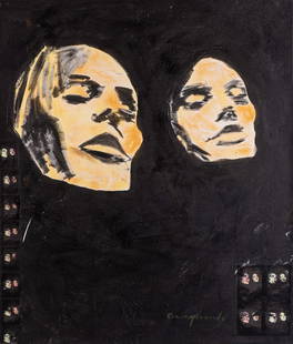 PARIS: Conor McCreedy (South African 1987 -) PARIS signed; titled on the reverse mixed media on canvas 120 by 102cm, unframed