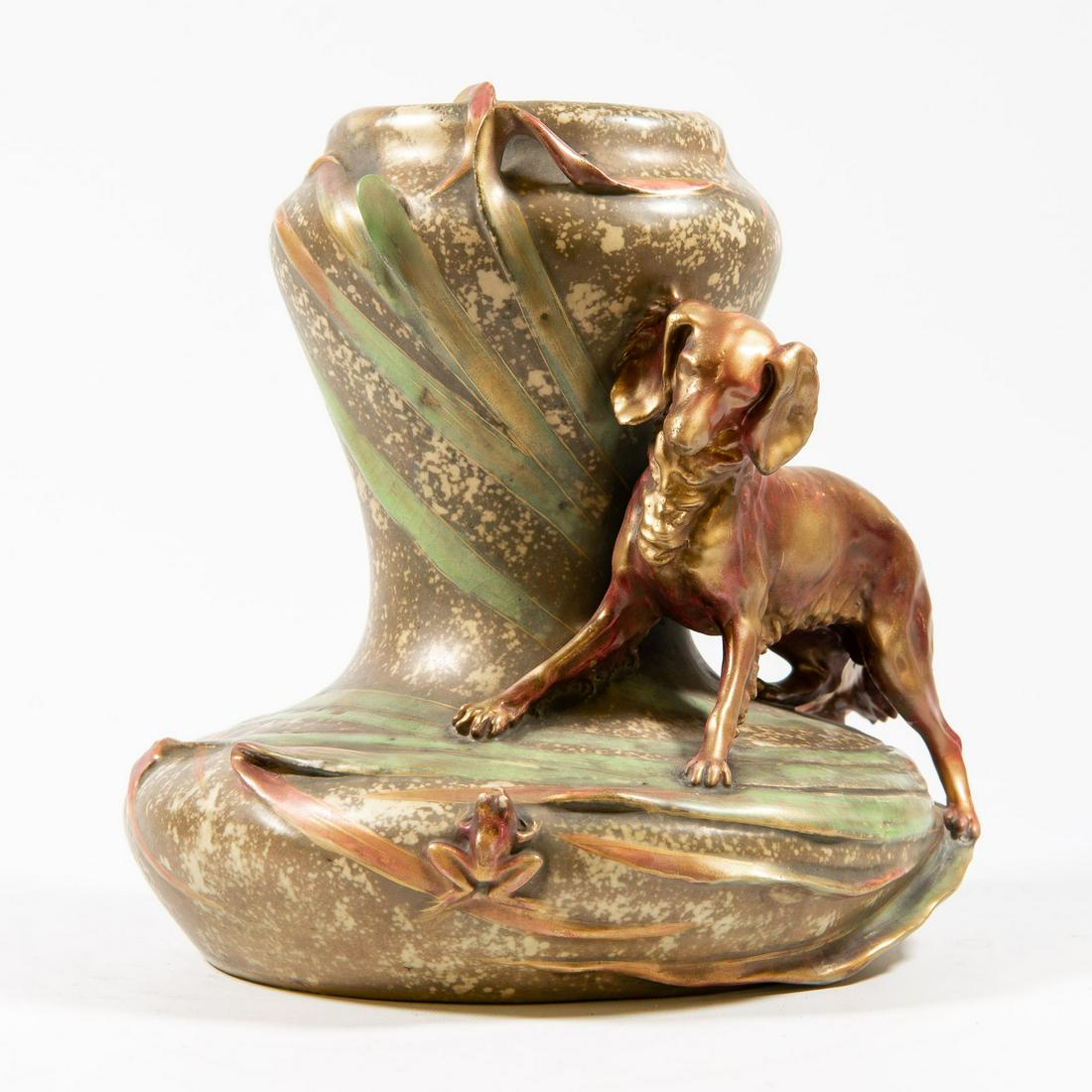 Amphora, Austria ceramic vase, art Nouveau.  Length: 0 (1 of 8)