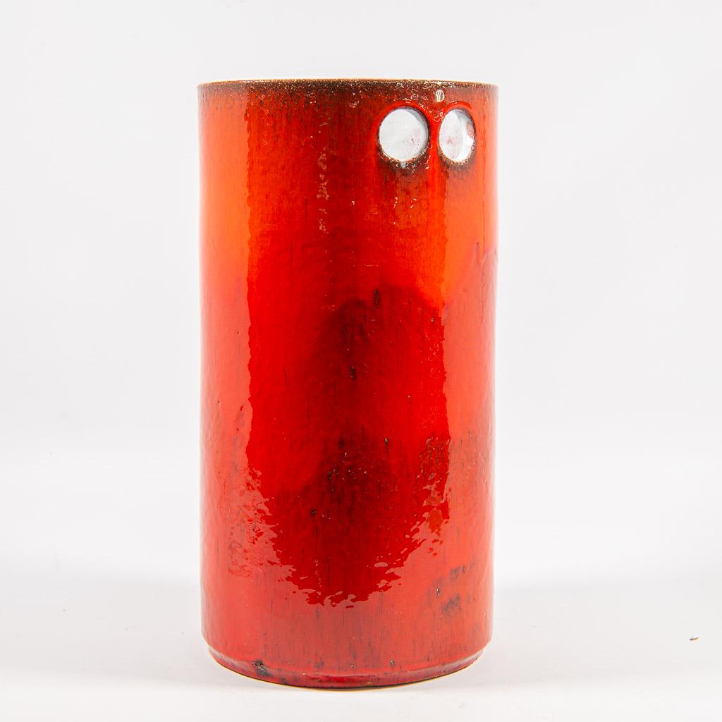 Amphora umbrella stand: Amphora umbrella stand, with original sticker. (hairlines on the top, near the holes) Height (cm): 40.5 Diameter (cm): 21