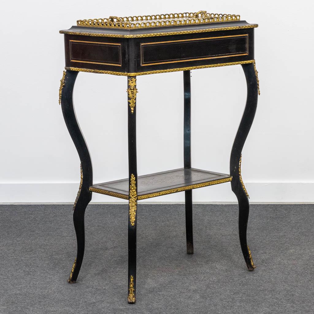 A Napoleon 3 side table, mounted with ormolu bronze and (1 of 16)