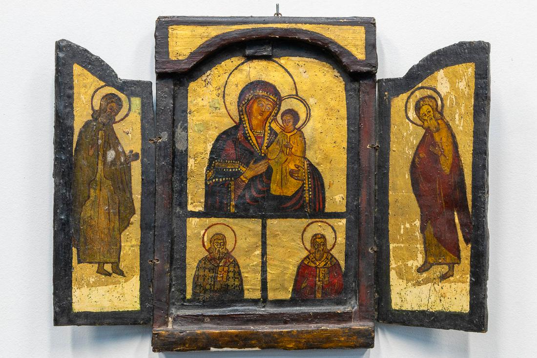 A triptic Eastern-European Icon. (1 of 8)