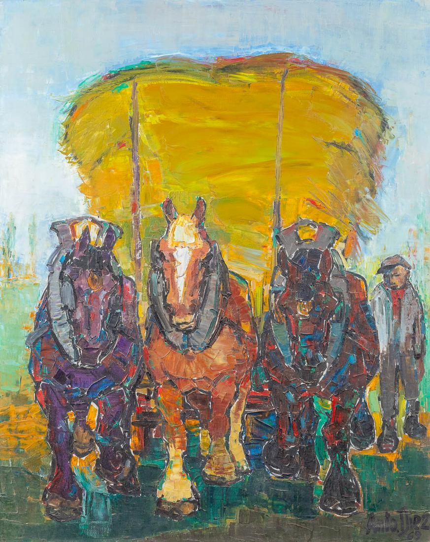 Anto DIEZ (1914-1992) 'Macht en Fierheid' a painting of (1 of 5)