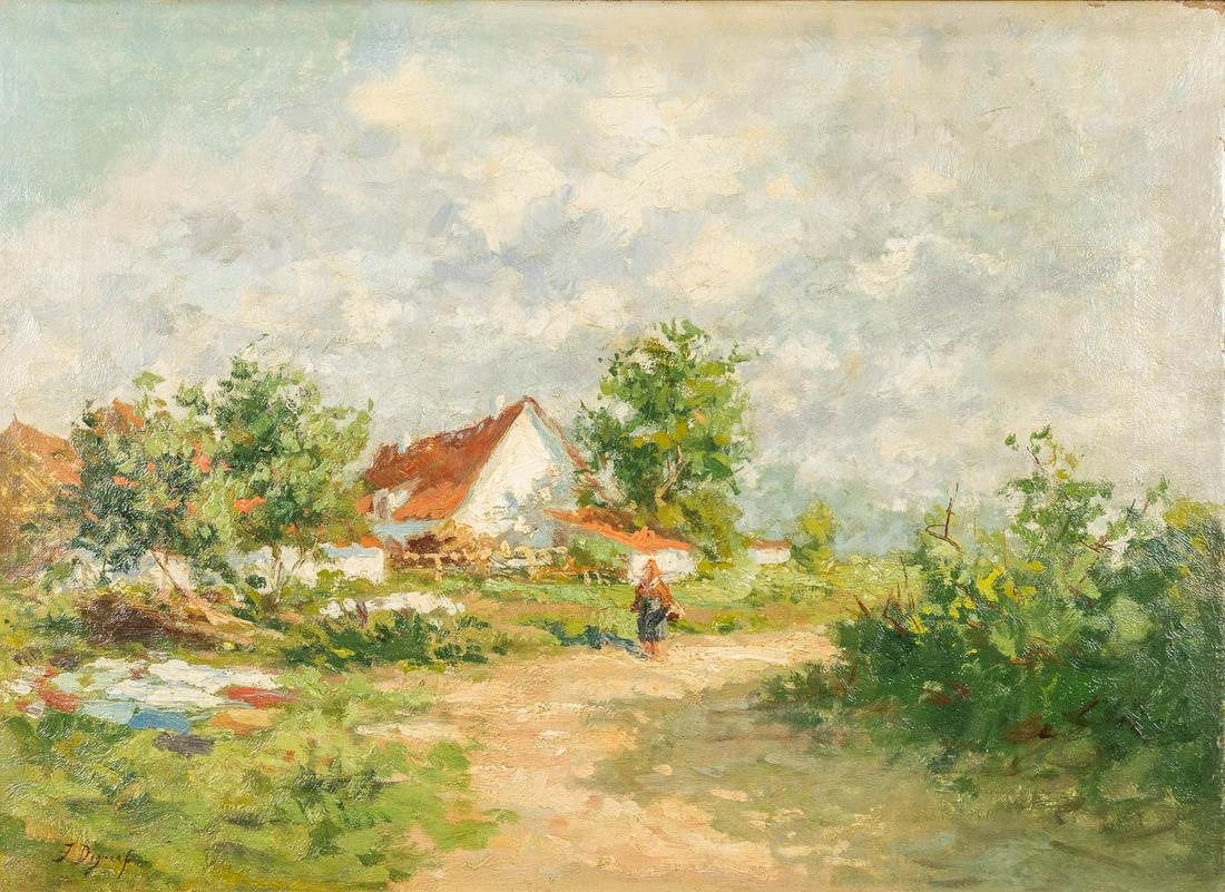 Jean-Baptiste DE GREEF (1852-1894) 'Landscape with (1 of 6)