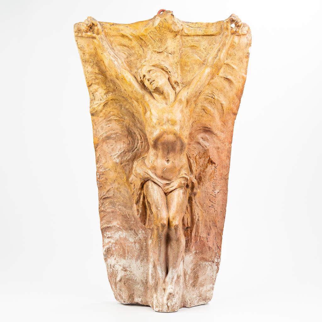 Jef LAMBEAUX (1852-1908) A large corpus made of plaster: Jef LAMBEAUX (1852-1908) A large corpus made of plaster and marked. (50 x 84 cm)