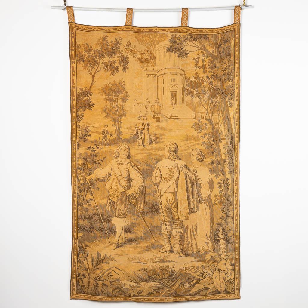 A woven tapestry with an image of noblemen (1 of 6)