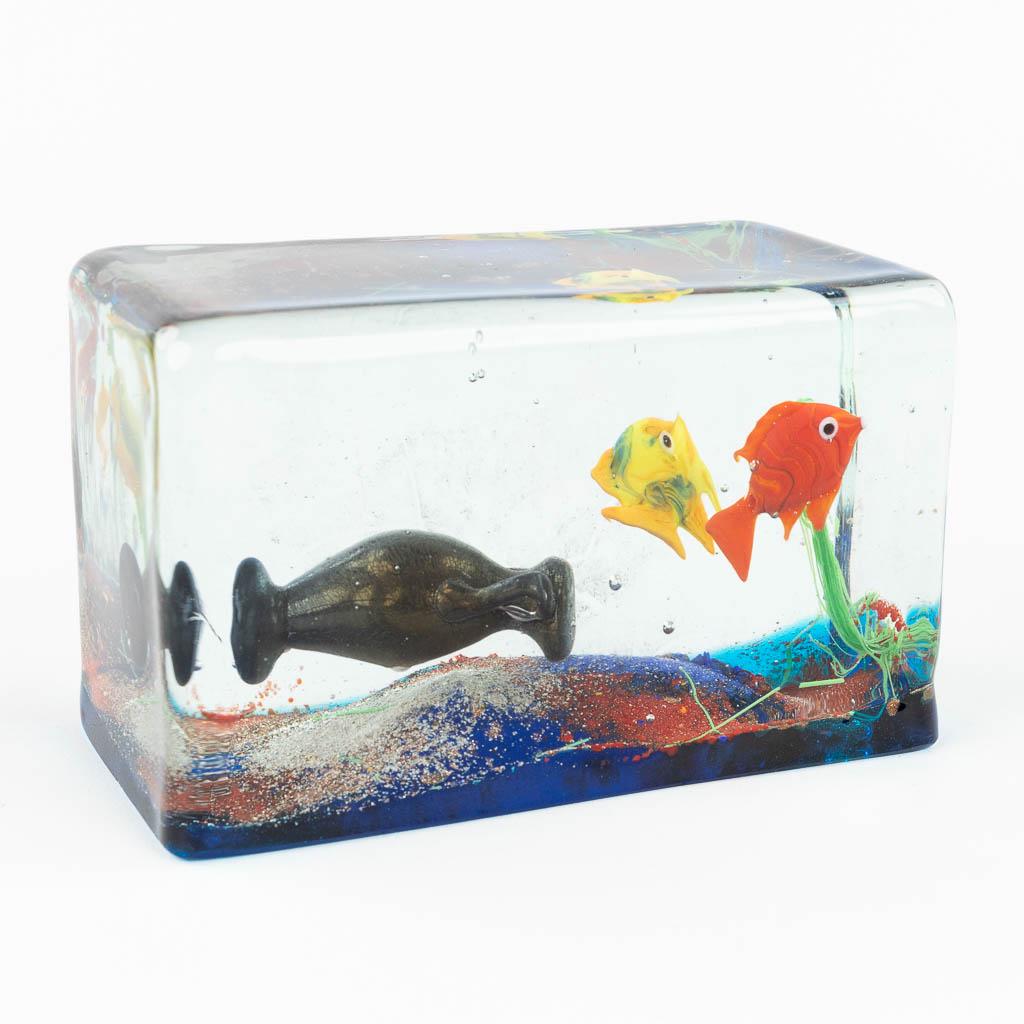 Alfredo BARBINI (1912-2007) 'Aquarium' (8 x 14 x 7cm): Alfredo BARBINI (1912-2007) 'Aquarium' an aquarium made of glass for Cenedese. Not marked. . (8 x 14 x 7cm)