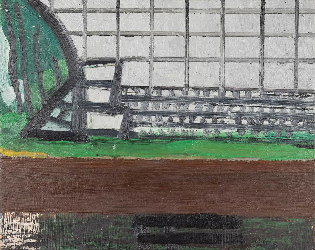 Mario DE BRABANDERE (1963) 'Warm oezenierslandschap' oil on panel, 1997. (W:31,5 x H:25,5 cm) (1 of 6)