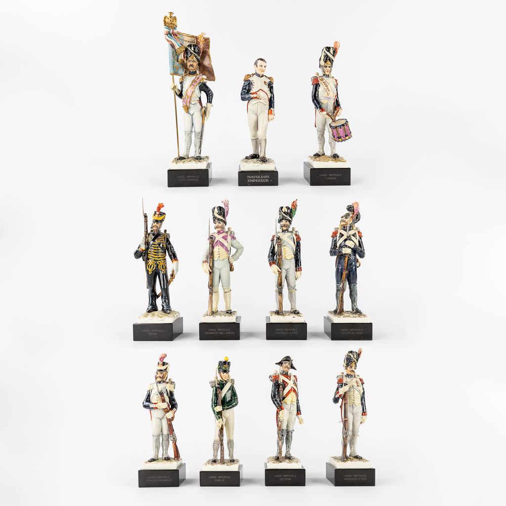 Capodimonte, a collection of 11 figurines of Napoleon Bonaparte and the Generals of Napoleon (H:31 (1 of 20)