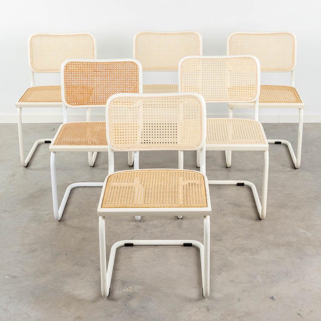 Marcel BREUER (1902-1981) '6 Cesca Chairs' for Cidue. (L:47 x W:53 x H:80 cm): Marcel BREUER (1902-1981) '6 Cesca Chairs' for Cidue. Marked on the base.